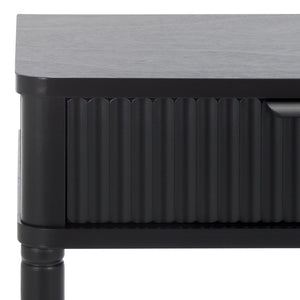 Safavieh Thurston Compact Accent Table With 1 Drawer – Modern Design For Smart Storage In Small Spaces Matt Black ACC5723B