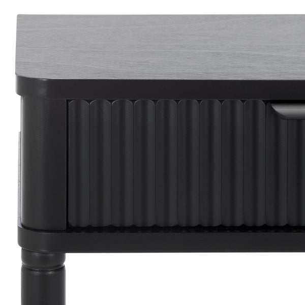 Safavieh Thurston Compact Accent Table With 1 Drawer – Modern Design For Smart Storage In Small Spaces Matt Black ACC5723B