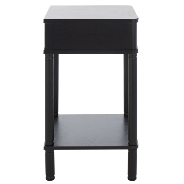 Safavieh Thurston Compact Accent Table With 1 Drawer – Modern Design For Smart Storage In Small Spaces Matt Black ACC5723B