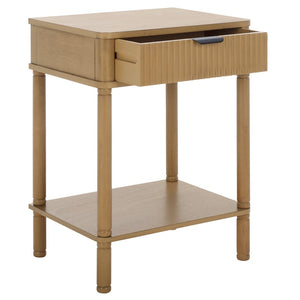 Safavieh Thurston Compact Accent Table With 1 Drawer – Modern Design For Smart Storage In Small Spaces Desert Brown ACC5723C