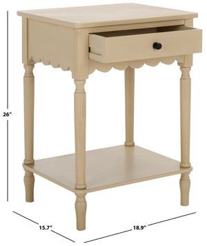 Safavieh Haven Top Drawer Accent Table - Elegant Storage Solution For Your Home With Timeless Style And Charm Natural Wood Acc5724a