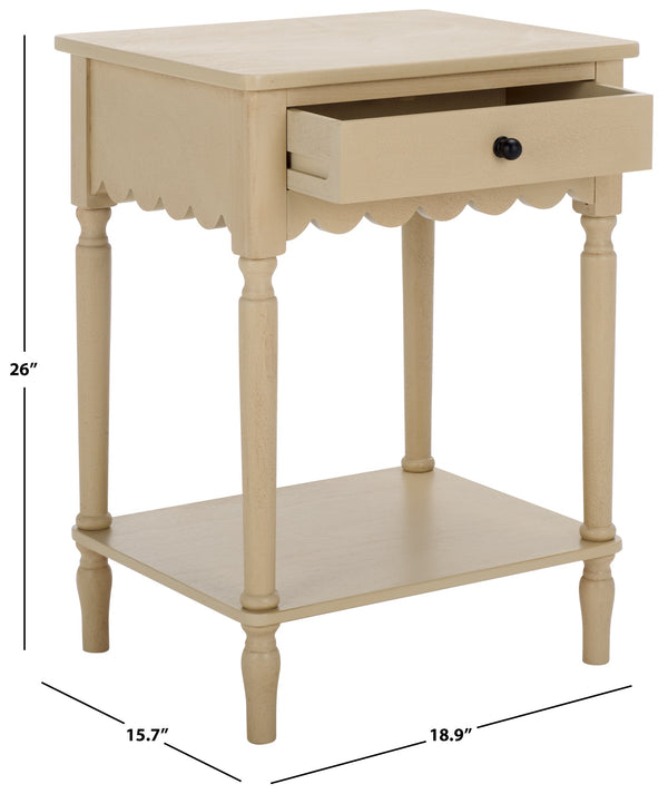 Safavieh Haven Top Drawer Accent Table - Elegant Storage Solution For Your Home With Timeless Style And Charm Natural Wood Acc5724a