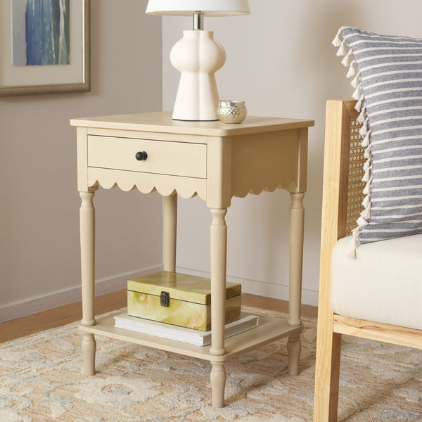 Safavieh Haven Top Drawer Accent Table - Elegant Storage Solution For Your Home With Timeless Style And Charm Natural Wood Acc5724a