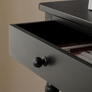 Safavieh Haven Top Drawer Accent Table - Elegant Storage Solution For Your Home With Timeless Style And Charm Matte Black , Wood Acc5724b