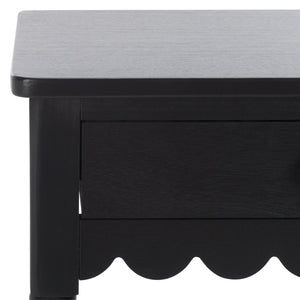 Safavieh Haven Top Drawer Accent Table - Elegant Storage Solution For Your Home With Timeless Style And Charm Matte Black , Wood Acc5724b