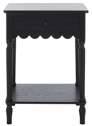 Safavieh Haven Top Drawer Accent Table - Elegant Storage Solution For Your Home With Timeless Style And Charm Matte Black , Wood Acc5724b