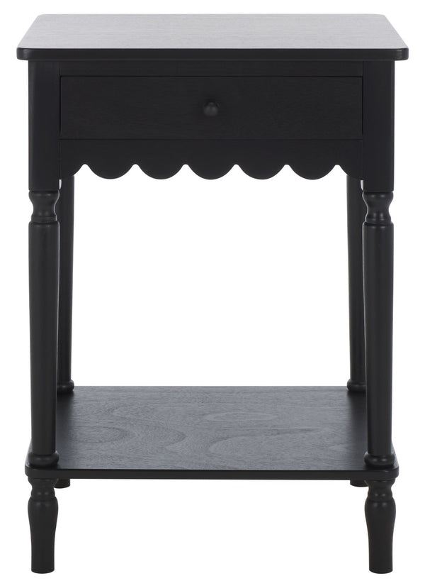 Safavieh Haven Top Drawer Accent Table - Elegant Storage Solution For Your Home With Timeless Style And Charm Matte Black , Wood Acc5724b