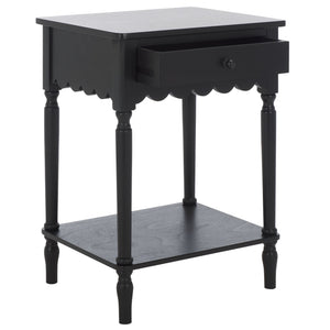 Safavieh Haven Top Drawer Accent Table - Elegant Storage Solution For Your Home With Timeless Style And Charm Matte Black , Wood Acc5724b