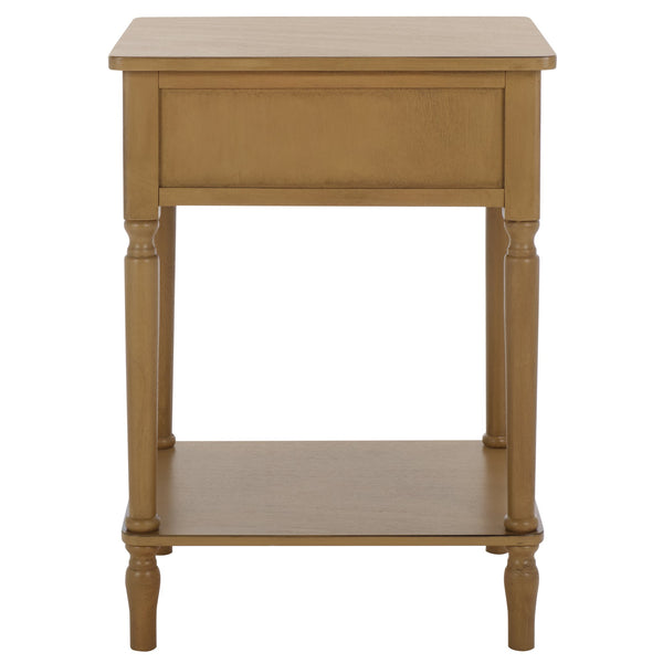 Safavieh Haven Top Drawer Accent Table - Elegant Storage Solution For Your Home With Timeless Style And Charm Desert Brown Wood Acc5724c