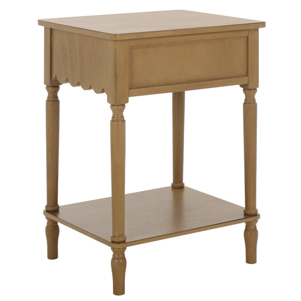 Safavieh Haven Top Drawer Accent Table - Elegant Storage Solution For Your Home With Timeless Style And Charm Desert Brown Wood Acc5724c