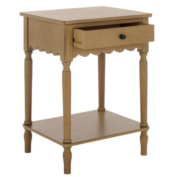 Safavieh Haven Top Drawer Accent Table - Elegant Storage Solution For Your Home With Timeless Style And Charm Desert Brown Wood Acc5724c