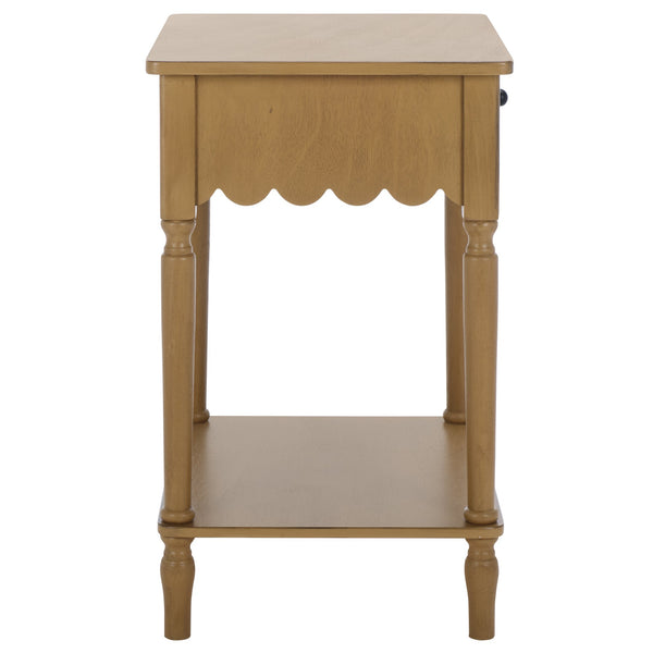Safavieh Haven Top Drawer Accent Table - Elegant Storage Solution For Your Home With Timeless Style And Charm Desert Brown Wood Acc5724c
