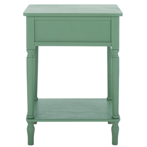 Safavieh Haven Top Drawer Accent Table - Elegant Storage Solution For Your Home With Timeless Style And Charm Sage Green Wood Acc5724d