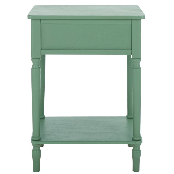 Safavieh Haven Top Drawer Accent Table - Elegant Storage Solution For Your Home With Timeless Style And Charm Sage Green Wood Acc5724d