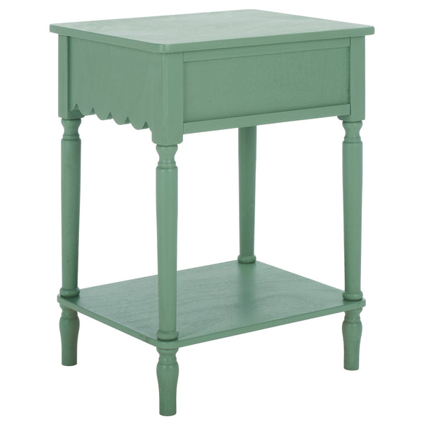 Safavieh Haven Top Drawer Accent Table - Elegant Storage Solution For Your Home With Timeless Style And Charm Sage Green Wood Acc5724d
