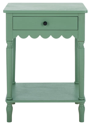 Safavieh Haven Top Drawer Accent Table - Elegant Storage Solution For Your Home With Timeless Style And Charm Sage Green Wood Acc5724d