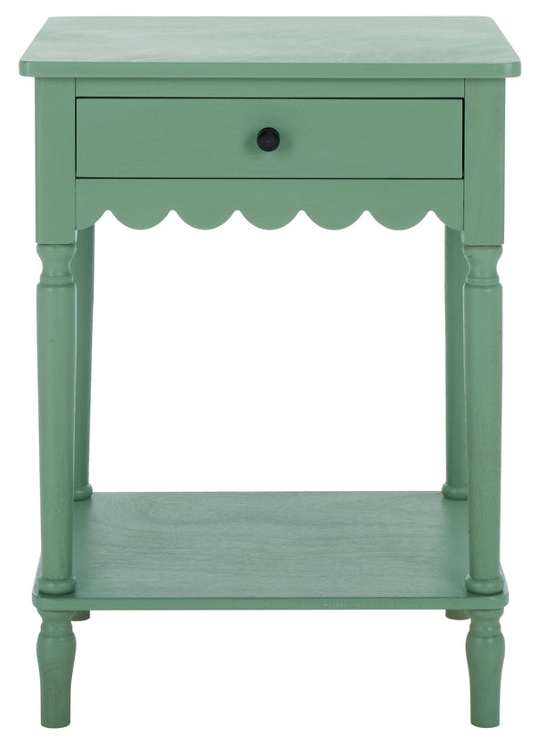 Safavieh Haven Top Drawer Accent Table - Elegant Storage Solution For Your Home With Timeless Style And Charm Sage Green Wood Acc5724d