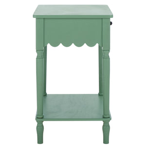 Safavieh Haven Top Drawer Accent Table - Elegant Storage Solution For Your Home With Timeless Style And Charm Sage Green Wood Acc5724d