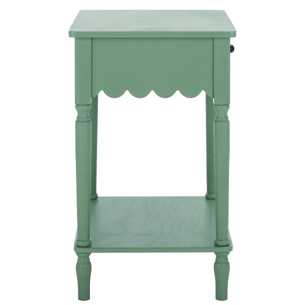 Safavieh Haven Top Drawer Accent Table - Elegant Storage Solution For Your Home With Timeless Style And Charm Sage Green Wood Acc5724d