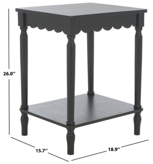 Safavieh Haven Accent Table - Timeless Elegance For Your Home, Perfect For Living Room Or Bedroom Decor Matte Black , Wood Acc5725b