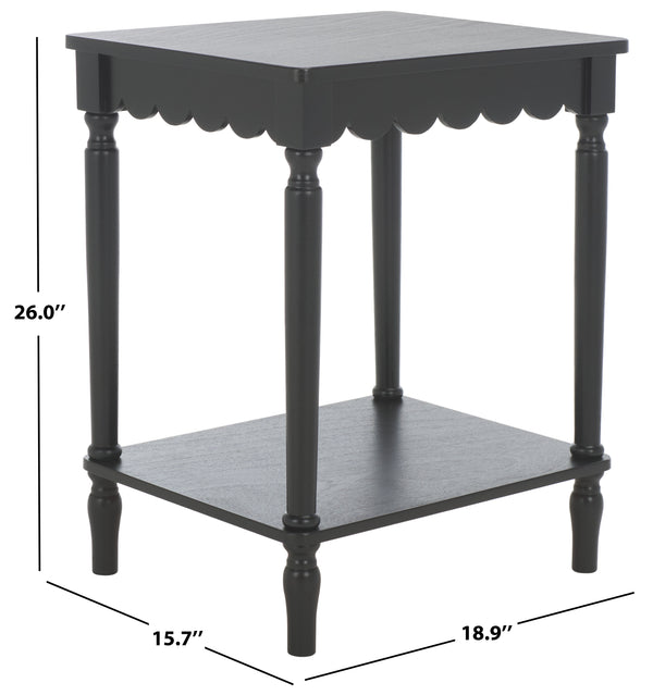 Safavieh Haven Accent Table - Timeless Elegance For Your Home, Perfect For Living Room Or Bedroom Decor Matte Black , Wood Acc5725b