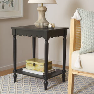 Safavieh Haven Accent Table - Timeless Elegance For Your Home, Perfect For Living Room Or Bedroom Decor Matte Black , Wood Acc5725b