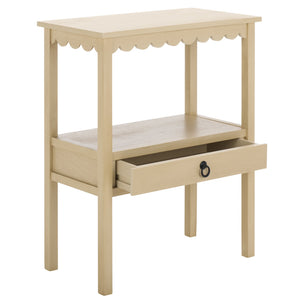 Safavieh Haven Low Drawer Accent Table - Elegant Storage Solution For Living Rooms, Bedrooms, And Entryways Natural Wood Acc5726a