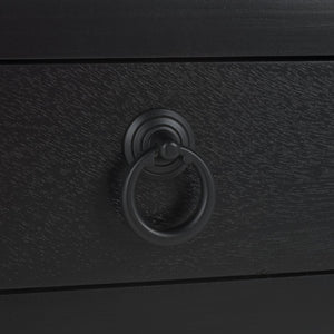 Safavieh Haven Low Drawer Accent Table - Stylish Mid-Century Design For Living Rooms, Bedrooms & Entryways Matt Black ACC5726B
