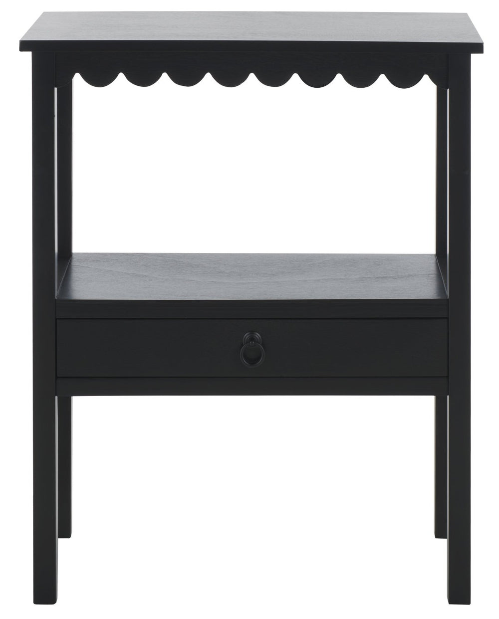 Safavieh Haven Low Drawer Accent Table - Stylish Mid-Century Design For Living Rooms, Bedrooms & Entryways Matt Black ACC5726B