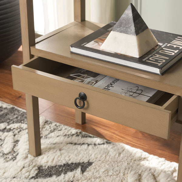 Safavieh Haven Low Drawer Accent Table - Elegant Storage Solution For Living Rooms, Bedrooms, And Entryways Desert Brown Wood Acc5726c