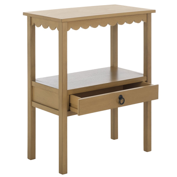 Safavieh Haven Low Drawer Accent Table - Elegant Storage Solution For Living Rooms, Bedrooms, And Entryways Desert Brown Wood Acc5726c