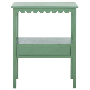 Safavieh Haven Low Drawer Accent Table - Elegant Storage Solution For Living Rooms, Bedrooms, And Entryways Sage Green Wood Acc5726d