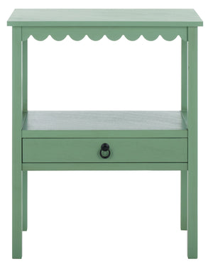 Safavieh Haven Low Drawer Accent Table - Elegant Storage Solution For Living Rooms, Bedrooms, And Entryways Sage Green Wood Acc5726d