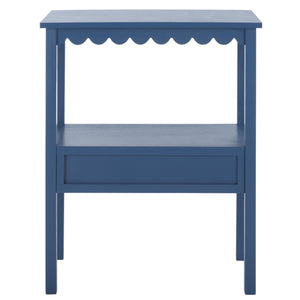 Safavieh Haven Low Drawer Accent Table - Elegant Storage Solution For Living Rooms, Bedrooms, And Entryways Blue Wood Acc5726e