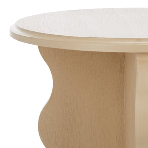 Safavieh Lilith Wavy Accent Table - Artistic Design With Modern Flair For Stylish Home Decor And Versatility Natural Wood Acc5727a