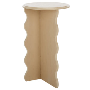Safavieh Lilith Wavy Accent Table - Artistic Design With Modern Flair For Stylish Home Decor And Versatility Natural Wood Acc5727a