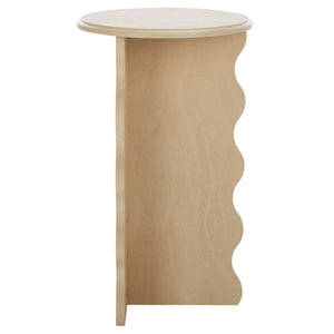 Safavieh Lilith Wavy Accent Table - Artistic Design With Modern Flair For Stylish Home Decor And Versatility Natural Wood Acc5727a