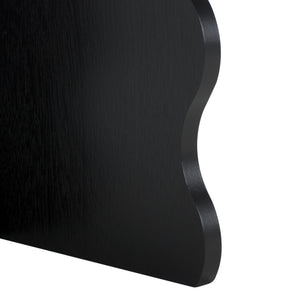 Safavieh Lilith Wavy Accent Table - Artistic Design With Modern Flair For Stylish Home Decor And Versatility Matte Black , Wood Acc5727b