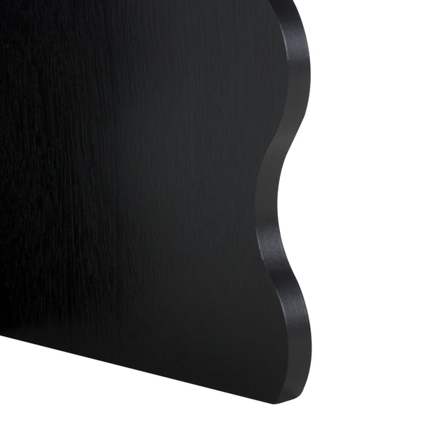 Safavieh Lilith Wavy Accent Table - Artistic Design With Modern Flair For Stylish Home Decor And Versatility Matte Black , Wood Acc5727b