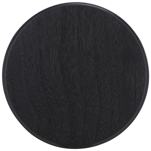 Safavieh Lilith Wavy Accent Table - Artistic Design With Modern Flair For Stylish Home Decor And Versatility Matte Black , Wood Acc5727b