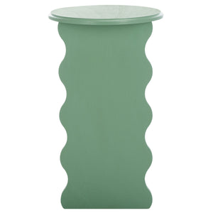 Safavieh Lilith Wavy Accent Table - Artistic Design With Modern Flair For Stylish Home Decor And Versatility Sage Green Wood Acc5727d