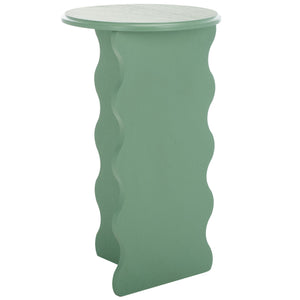 Safavieh Lilith Wavy Accent Table - Artistic Design With Modern Flair For Stylish Home Decor And Versatility Sage Green Wood Acc5727d