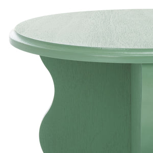 Safavieh Lilith Wavy Accent Table - Artistic Design With Modern Flair For Stylish Home Decor And Versatility Sage Green Wood Acc5727d