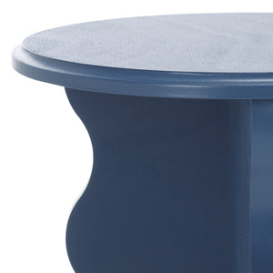 Safavieh Lilith Wavy Accent Table - Artistic Design With Modern Flair For Stylish Home Decor And Versatility Blue Wood Acc5727e