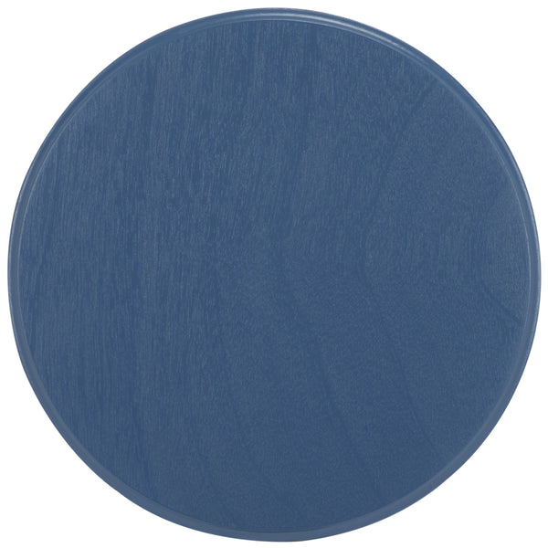 Safavieh Lilith Wavy Accent Table - Artistic Design With Modern Flair For Stylish Home Decor And Versatility Blue Wood Acc5727e