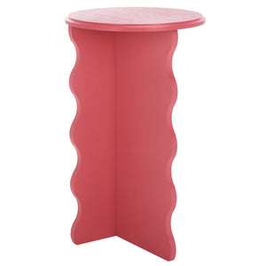 Safavieh Lilith Wavy Accent Table - Artistic Design With Modern Flair For Stylish Home Decor And Versatility Rose Wood Acc5727f