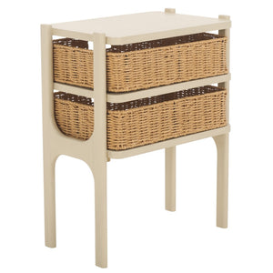 Safavieh Rozalyn Two Drawer Accent Table - Stylish Storage Solution For Modern And Classic Interiors Sand ACC5728A