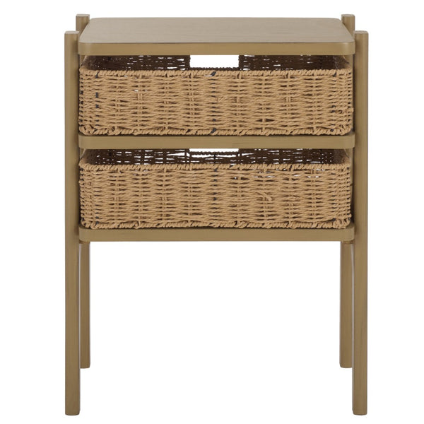 Safavieh Rozalyn Two Drawer Accent Table - Stylish Storage Solution For Modern And Classic Interiors Desert Brown ACC5728C