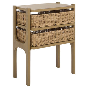 Safavieh Rozalyn Two Drawer Accent Table - Stylish Storage Solution For Modern And Classic Interiors Desert Brown ACC5728C
