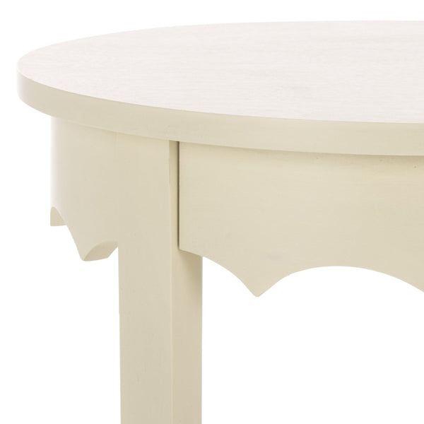 Safavieh Seraphina Round Accent Table – Stylish Minimalist Design For Modern Living Spaces And Versatile Decor Sand ACC5729A